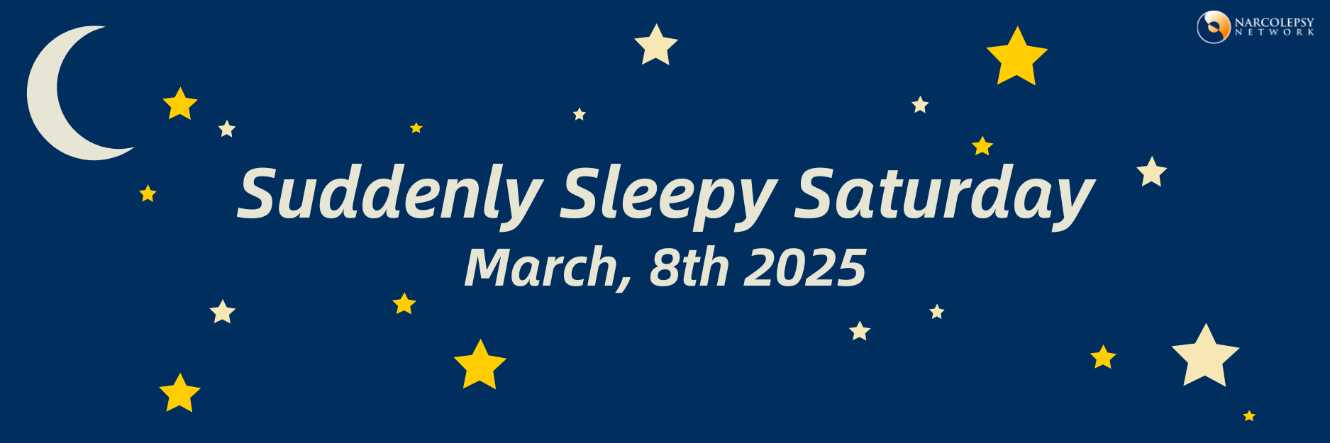 Suddenly Sleepy Saturday 2025 - Narcolepsy Network Narcolepsy Network